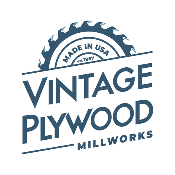 Blue Logo for Vintage Plywood Millworks brand