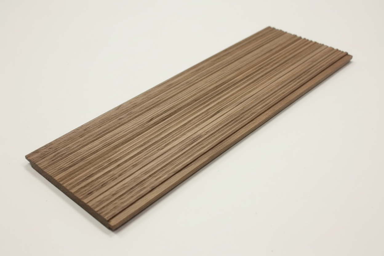 Weldtex combed walnut hardwood plank