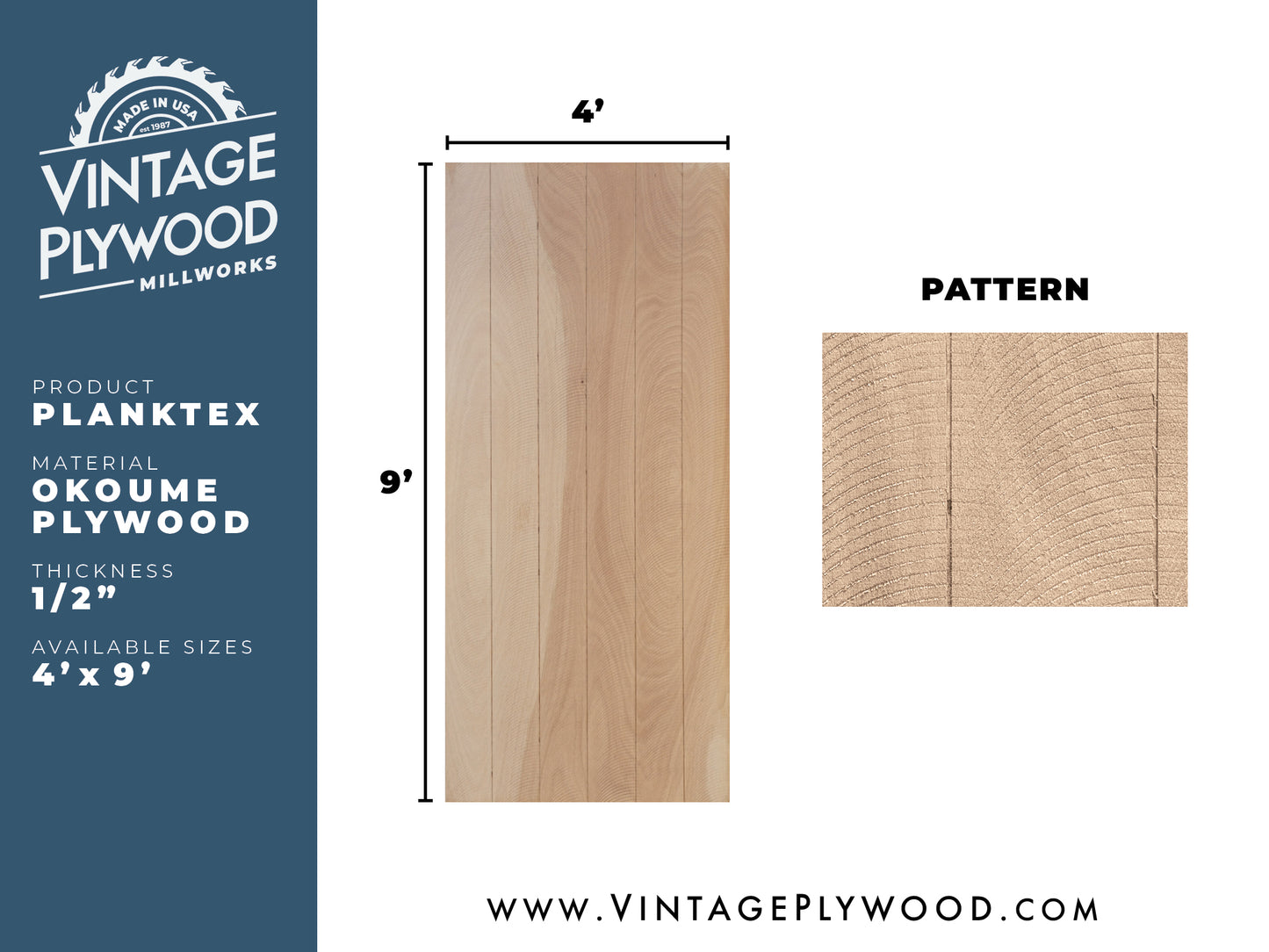 Planktex plywood pattern consisting of a rough saw, swirl appearance separated by 3/16” grooves, 8” on center, used on Eichler & Streng homes