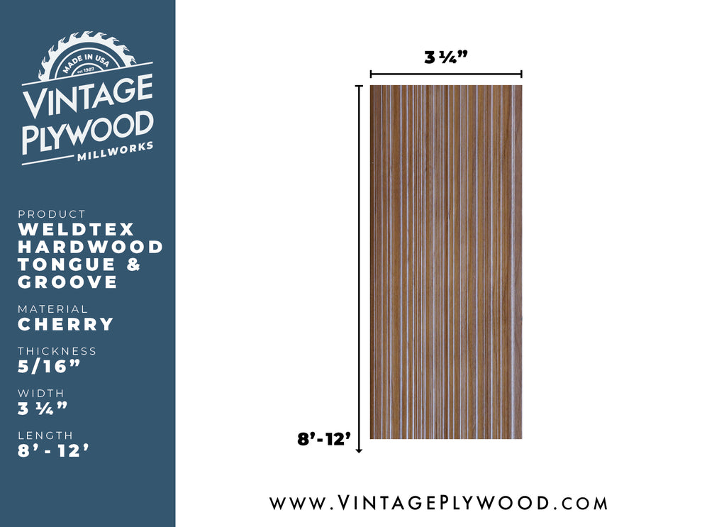 Weldtex • Cherry Hardwood – Vintage Plywood Mill Works